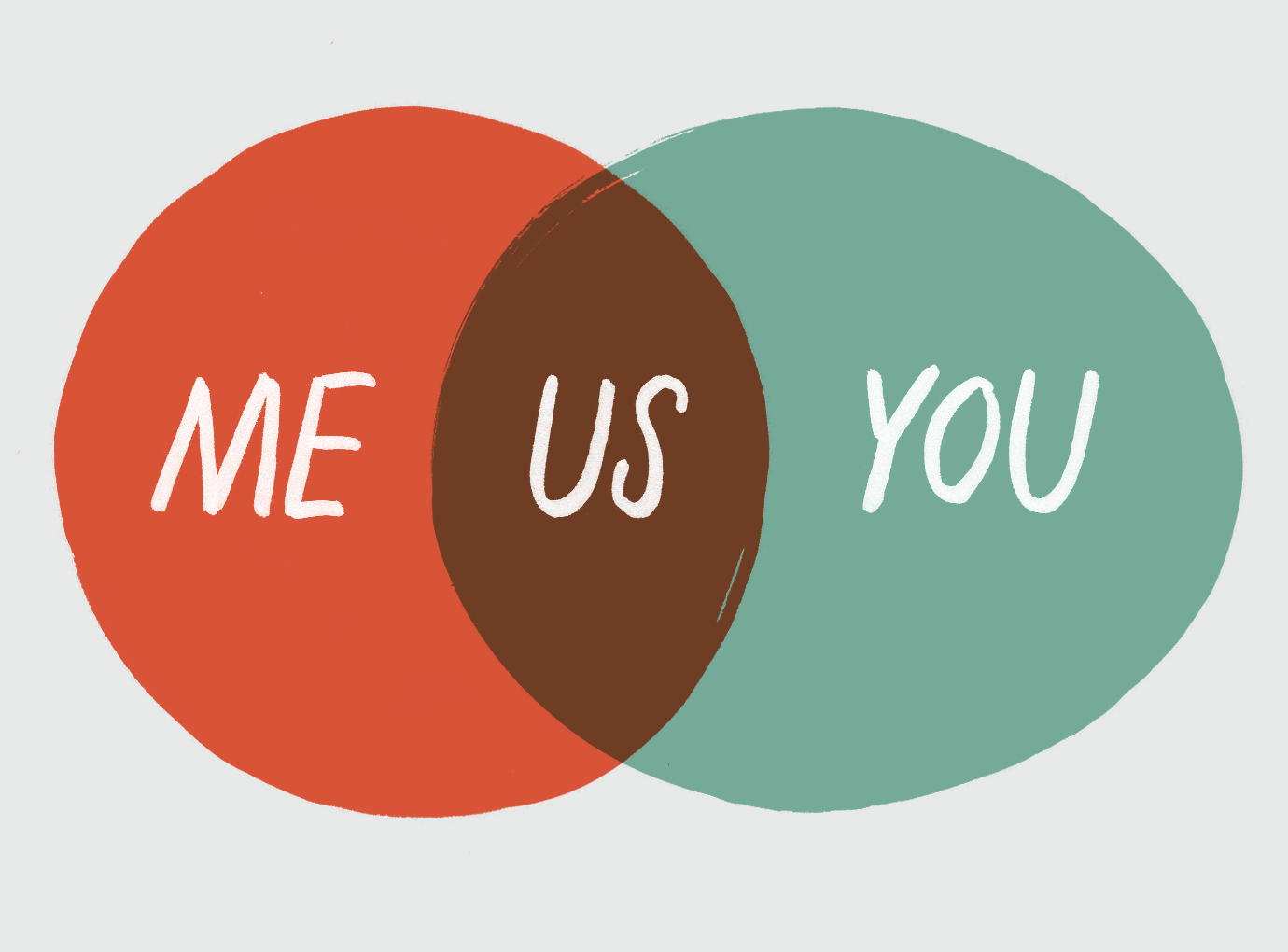 Me + You = Us, there is no them