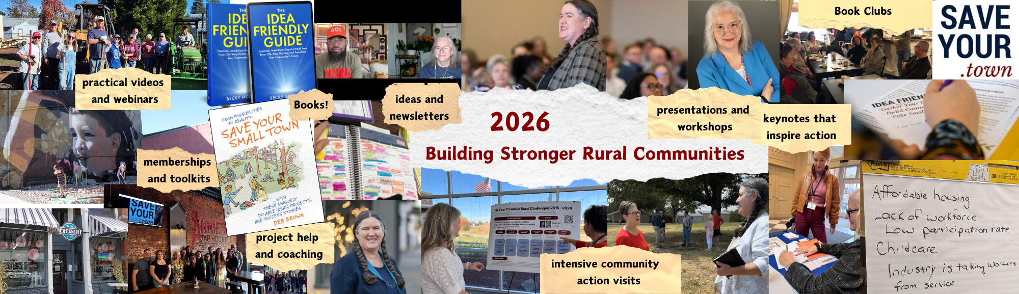 Becky McCray and Deb Brown in action in small towns.